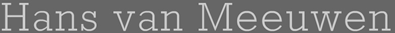 Hans van Meeuwen Texts